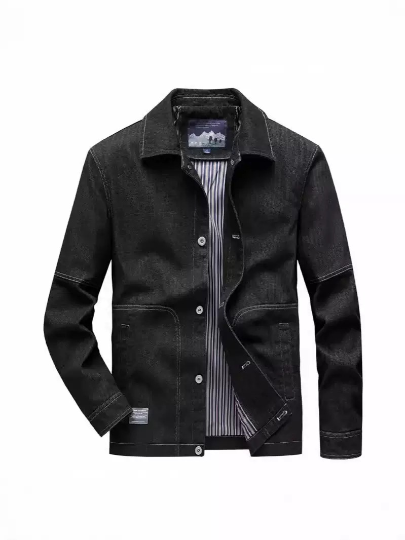 Autumn and Spring Fashion Tren - Mens Fashion Denim Jacket recension och pris