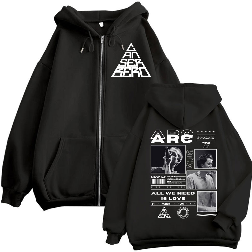 Canserbero All We Need Is Love - Mens Fashion Zip Up Hoodies recension och pris