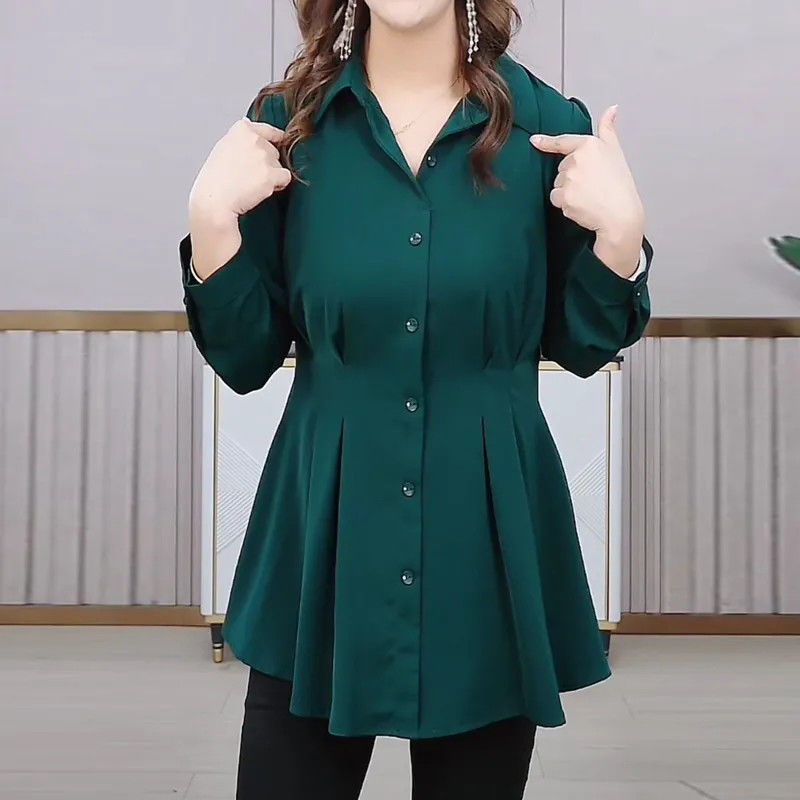 Autumn New Women's Solid Color - Polo Shirt Slim recension och pris
